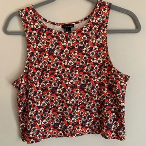 Never Worn Forever 21 Floral Crop Top